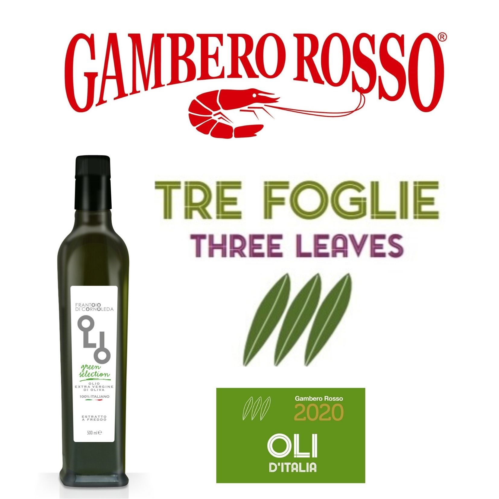 TRE FOGLIE GAMBERO ROSSO PER IL GREEN SELECTION